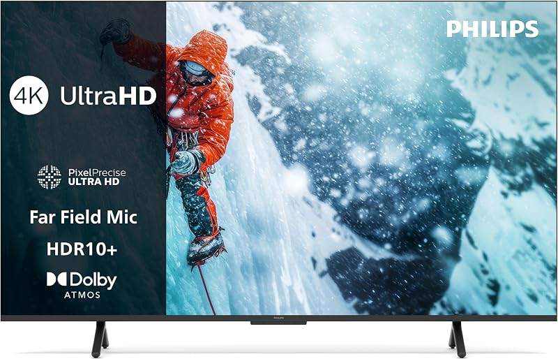 65PUS7200 4K LED Smart TV - Display 65’’ con piattaforma Titan OS, Pixel Precise Ultra HD e Dolby Atmos Sound - funziona con Alexa e Google Voice Assistant