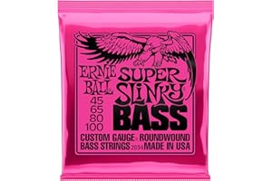 Ernie Ball 2834 Slinky Nickel Wound Bass Guitar Strings - Super 45-100