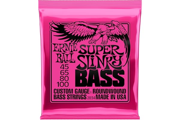 Ernie Ball 2834 Slinky Nickel Wound Bass Guitar Strings - Super 45-100