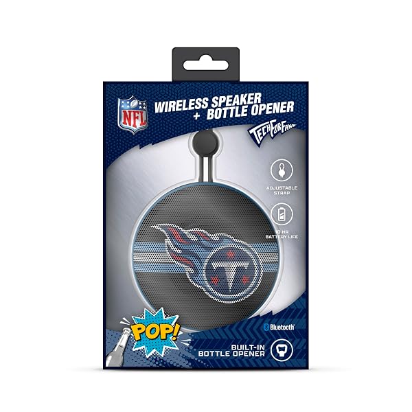 SOAR NFL BLUETOOTH BOTTLE OPENER SPEAKER, TENNESSEE TITANS