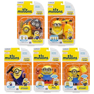 Minions Movie Tumbling Stuart Minion Toy Minions Build A Minion