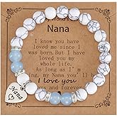 HUTIMY Nana Bracelet Gifts for Grandma Birthday from Grandkids Jewelry Custom Women Nana Gift