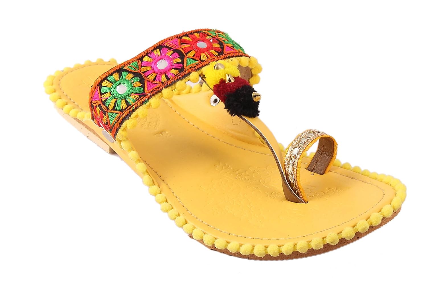 rajasthani jaipuri work kolhapuri partywear ethnic womens girls ladies selipper y