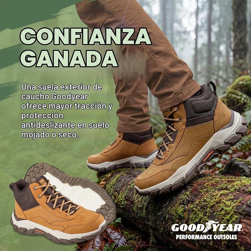 Botas de caminhada Santoro Hopkins para homens, malha sintética de pele de trigo, 44 EU — foto 3 de 7