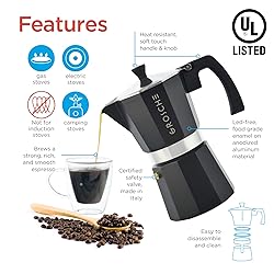 GROSCHE Milano Stovetop Espresso Maker Moka Pot 3