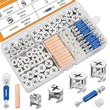 Sunxeke 120PCS Cam Locks for Furniture,3-in-1