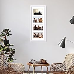 Vittanly 8x20 Collage Picture Frame, Displays 4Pcs