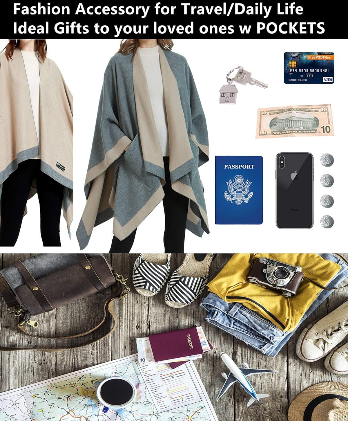 travel cardigan with pockets