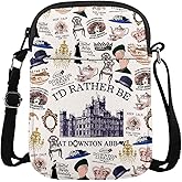 MAOFAED British Movie Inspired Crossbody Bag for Fans, Downton Library, I Never Argue I Explain, Grantham Tea House
