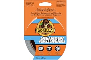 Gorilla Double Sided Tape Heavy-Duty Bonding Adhesive – Strong Bonding Tape for Carpets, Rugs, Mounting & Repairs (1.41 in x 