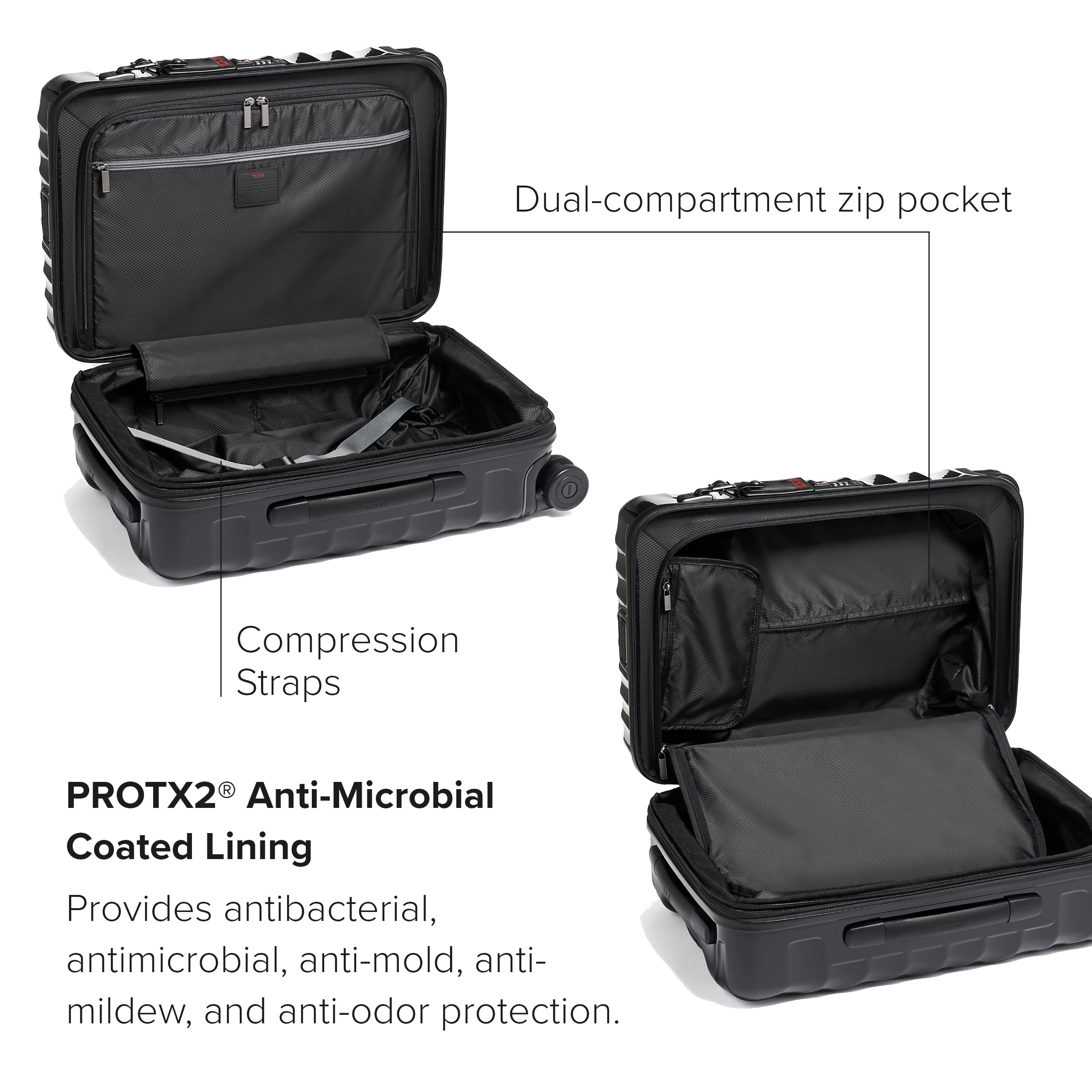 TUMI - 19 Degree International Expandable 4 Wheeled Carry-On - Hard Shell Suitcase - 21.8