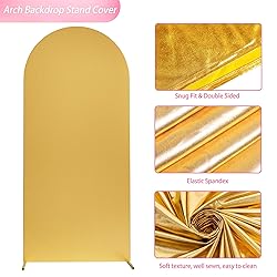 Wokceer Wedding Arch Cover 6FT Spandex Fitted