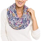 Infinity Scarf for Women Lightweight Fashion Scarves for Summer Fall