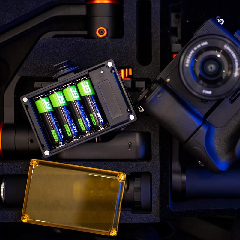 Baterias recarregáveis 2000mAh 1,2V [Conjunto de 4 peças] AA recarregável Ni-MH Baixa Autodescarga Pré-carga HR6 de alta capacidade HR6, Recarregável pré-carregada