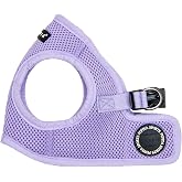 Puppia Soft Vest Dog Harness Step-in Padded Mesh No Choke No Pull Comfortable Walking Running Training for Small Medium Large Dogs, Violet, Medium