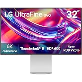 LG 32U990A-S 32-Inch Ultrafine 6K (6144 x 3456) Nano IPS Black Thunderbolt 5 Professional Monitor, 60Hz, DisplayHDR 600, Spea
