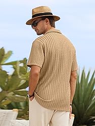 HOTake Men's Summer Beach Vacation Shirts Casual