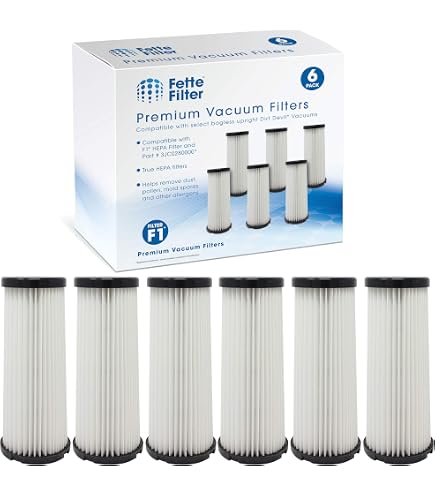Vhbw Filtro Aria Di Scarico Per Aspirapolvere Dirt Devil – Compatibile Con Cavalier, Parquet, Reach – Sostituisce 0698002, Rotondo, 6,8 Cm - 2