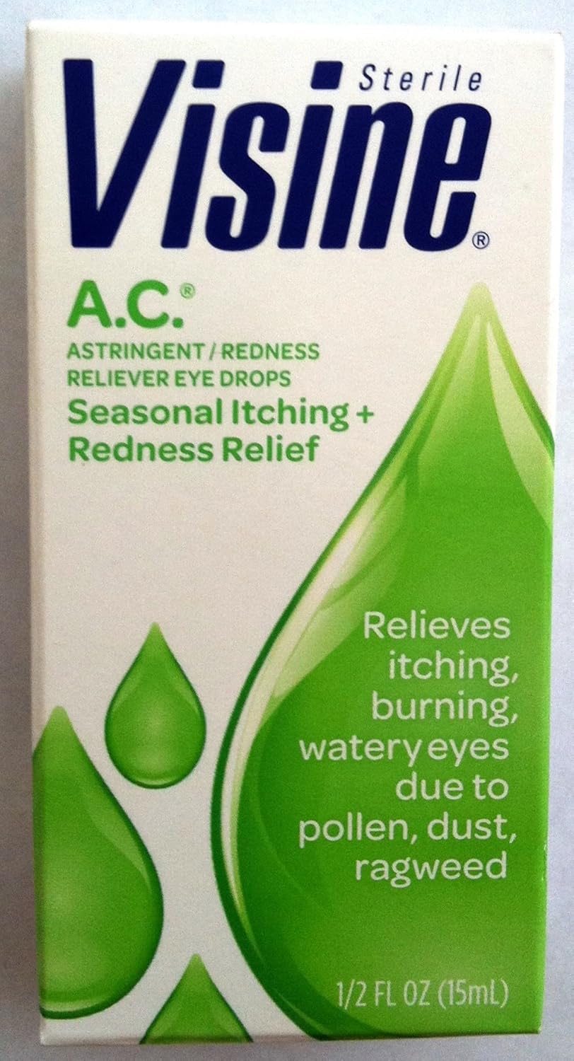 Visine A.C. Seasonal Itching + Redness Relief Eye Drops 0.