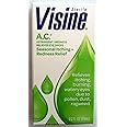 Visine A.C. Seasonal Itching + Redness Relief Eye Drops 0.5 FL OZ (Pack of 3)