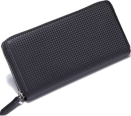 Amazon Stylus Stylish And Smart Style カーボン レザー スリムzip長財布 ラウンドファスナー ロングウォレット メンズ Navy 日本正規代理商品 財布