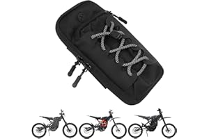Marsrut Phone Bag for Ebike, Pouch Fits for Surron Light Bee/Talaria/X160/X260/E Ride Pro/Surron Ultra Bee EDirt Bike, Motorcycle Front Battery Frame Cover Storage Bag for Electric Dirt Bikes (Black)