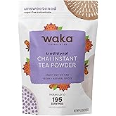 Waka Traditional Chai Tea Powder Mix - Chai Tea Concentrate Sugar Free, Pure Leaves from India, Natural Spices, Unsweetened, No Additives (4.5oz Pouch, 195 Servings)