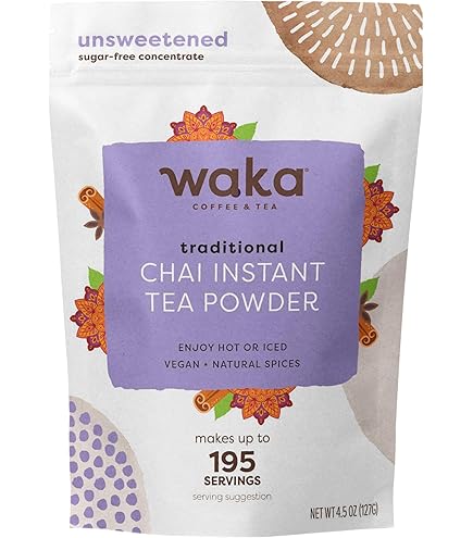 Nature's Guru Instant Cardamom Chai Tea Drink Mix Unsweetened 10 Count Single Serve - View #6