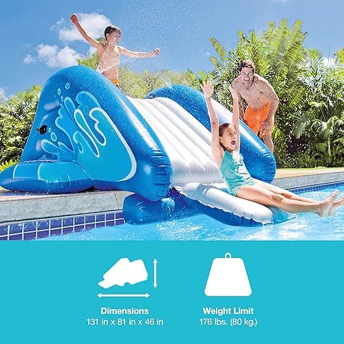 Intex Kool Splash Inflatable Water Slide Swimming Pool Play Center