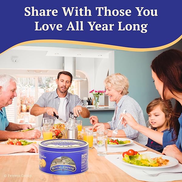 ROYAL DANSK DANISH BUTTER COOKIES, PREMIUM ASSORTED COOKIES MADE WITH REAL BUTTER, GREAT FOR SHARING AND HOSTING, 24 OZ