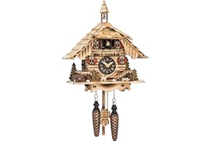 Engstler Quartz Cuckoo Clock Black Forest House with Music