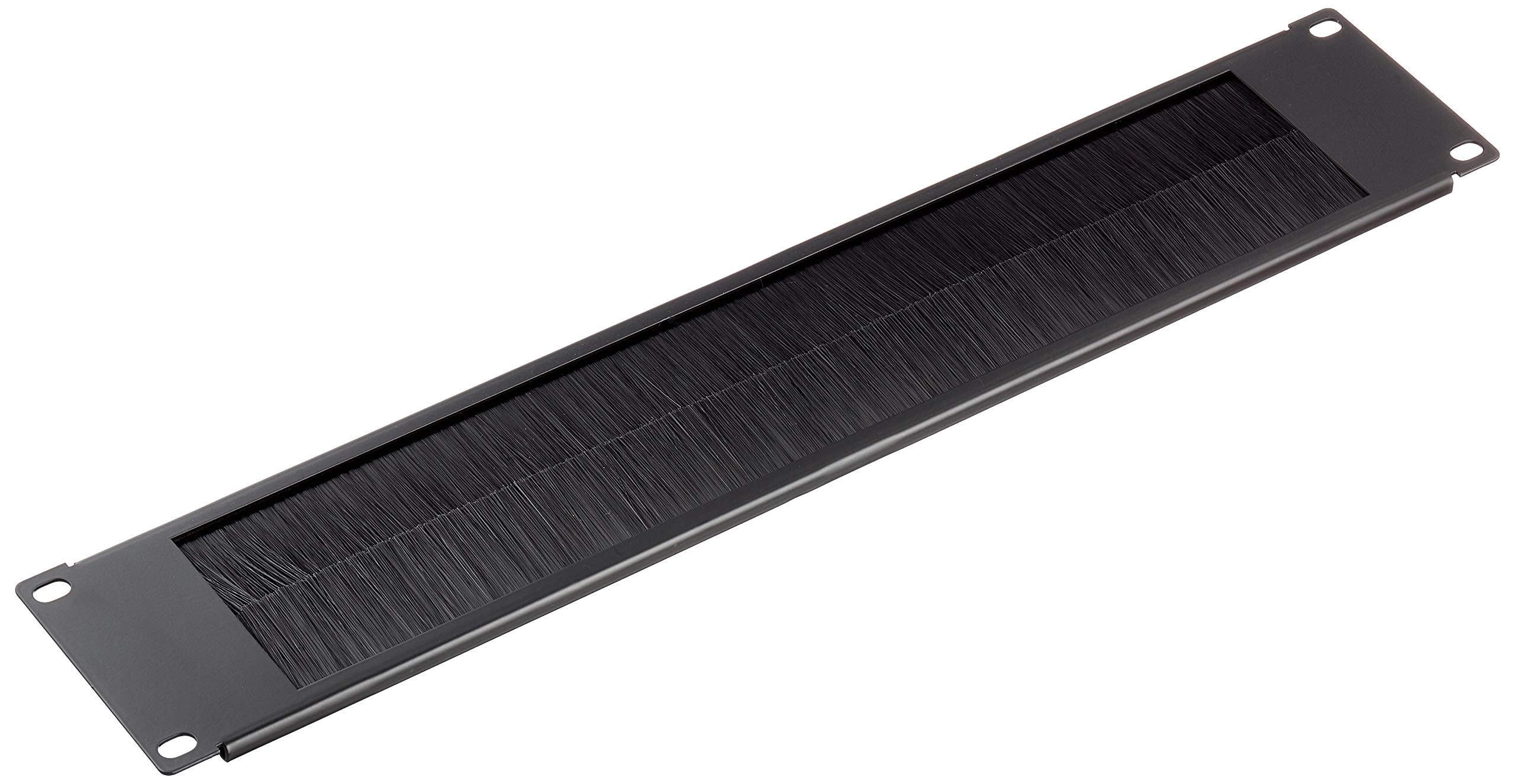 DeLOCK 19 Inch Cable Management Brush Strip 2 U Black