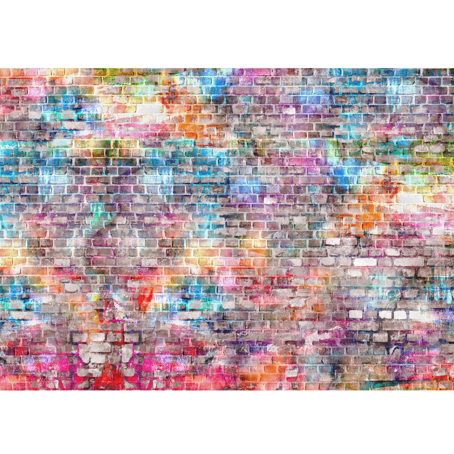 Runa Art Photo Wallpaper Brick wall 3D Effect Modern Non-Woven Living Room Bedroom Wall Decoration - Made in Germany - Brown 9020010b