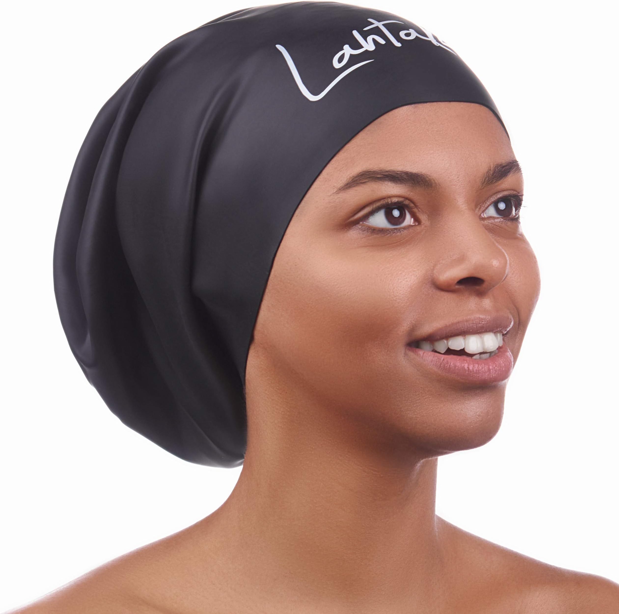 Long Hair Swim Cap - Swimming Caps for Women Men - Extra Large Swim Caps - Waterproof Silicone Swim Cap - Dreadlocks Braids Afro Hair Extensions Weaves