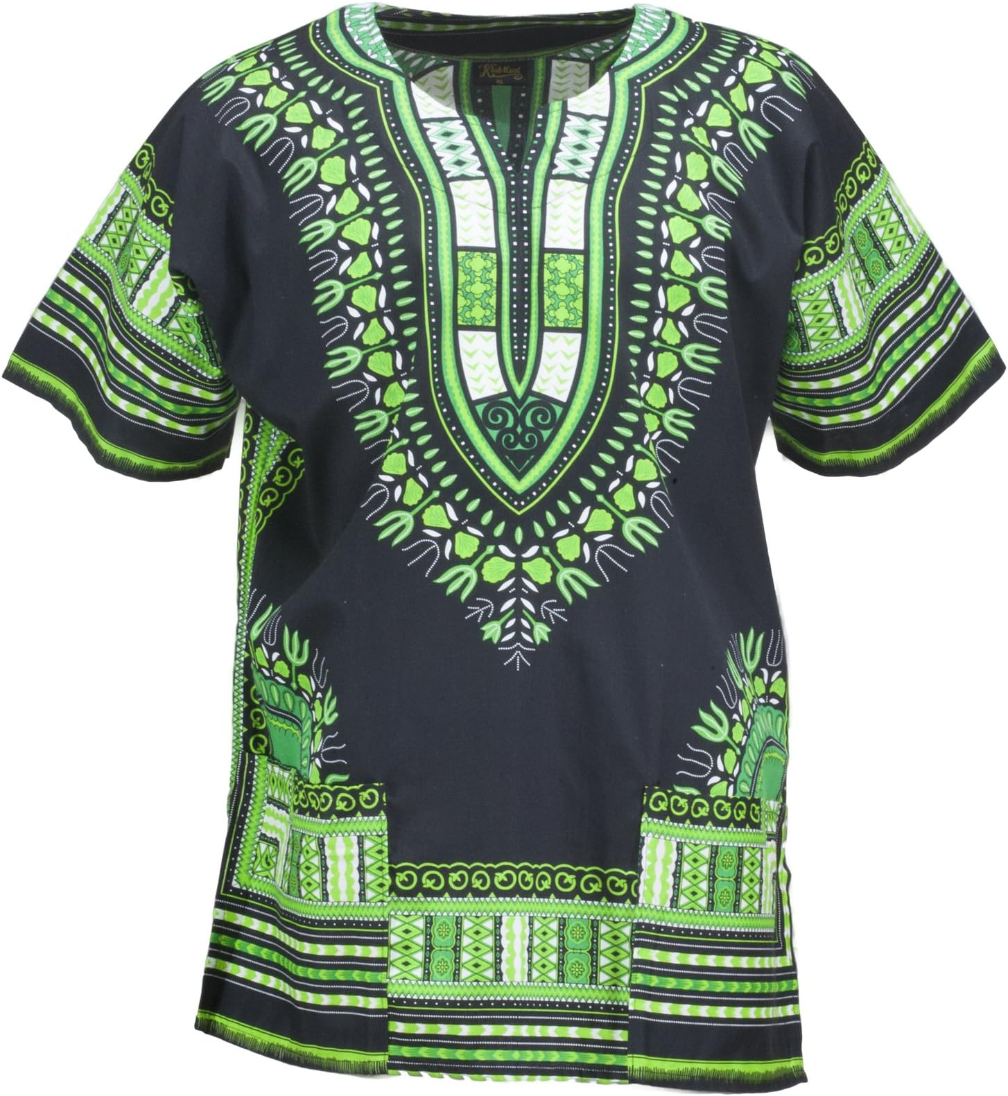 KlubKool Dashiki Shirt Tribal African Caftan Boho Unisex Top Shirt
