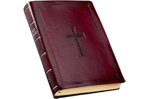 KJV Holy Bible, Super Giant Print Faux Leather Red Letter Edition - Thumb Index & Ribbon Marker, King James Version, Burgundy (KJV Super Giant Print Editions)