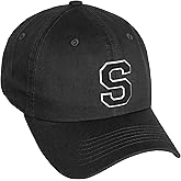 Daxton Classic 3D Varsity White Black Initial A to Z Letters Baseball Cap Dad Hat