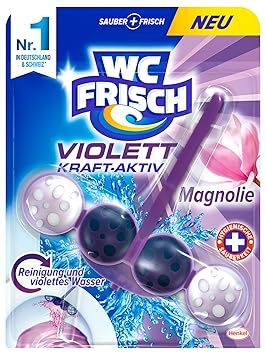 WC Frisch Kraft-Aktiv Violettspüler Magnolie, 10er Pack (10 x 50 g)