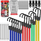 60-Piece Bungee Cords Assorted Sizes