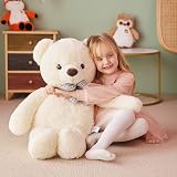 IKASA Giant Teddy Bear 78cm White Soft Plush Toy EN71 ASTM Safe Gift view 3