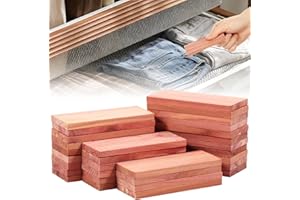 Cedar Block, 30Pcs Cedar Space Blocks for Clothes Storage, Cedars Plank Chip for Closet Drawer Natural Wood Chip for Cupboard