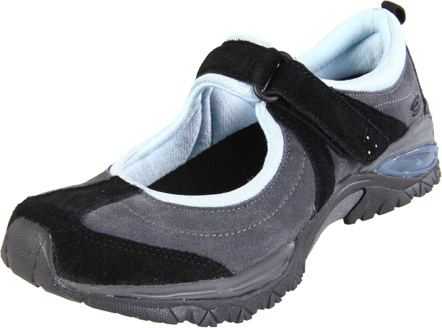 Amazon.com | Dr. Scholl's Women's Hazel Mary-Jane Sneaker, Black/Light Blue, 6.5 M US | Fashion 