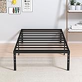 Maenizi Twin XL Bed Frames No Box Spring Needed, 14 Inch Heavy Duty Metal Twin XL Platform Bed Frame Support Up to 2500 lbs, Easy Assembly, Noise Free, Black