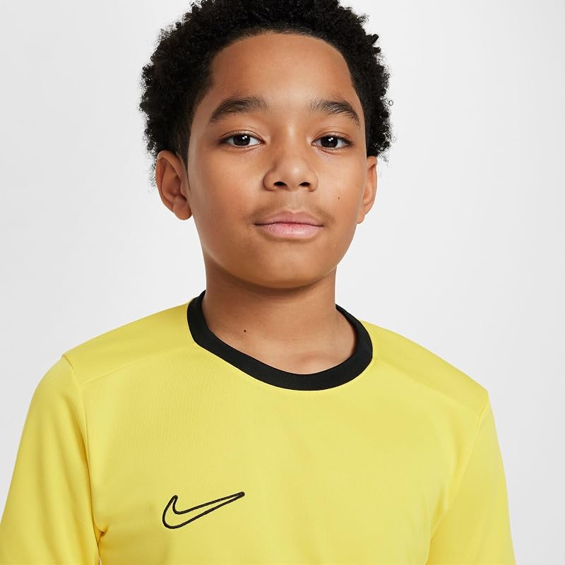 FZ9758-719 Y NK DF ACD25 SS Top Maglia Lunga Unisex Ragazzi Tour Yellow/Black/White/Black Taglia XL