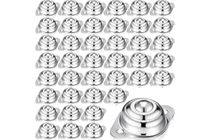 Gisafai 30 Pcs Roller Ball Transfer Bearing Carbon Steel Round Ball Transfer Unit Universal Casters for Conveyor Roller Stand Transmission System Furniture (1/2")