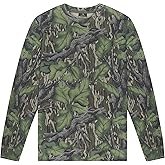 Mossy Oak Vintage Crewneck Sweatshirt for Men | Hunting Camo Shirt with Soft Cotton Blend for Casual Wear, Camping, & Hiking