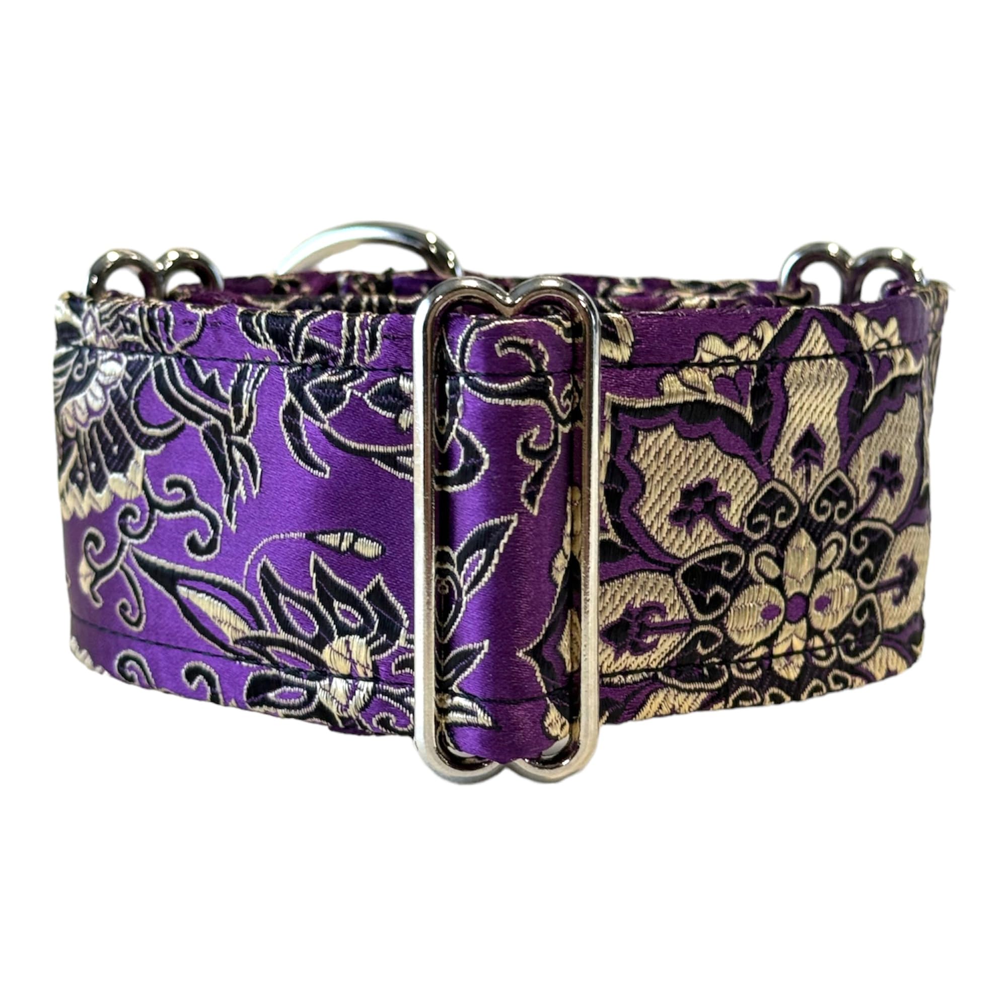 Photo 1 of SGang Extra Soft Martingale Dog Collar for Greyhound Saluki Whippet and Other Breeds with Similar Neck 2"" Wide (Purple L 14""-18""), pink