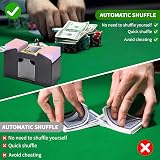 ZONJIE Automatic Card Shuffler 4 Deck USB Battery Operated Casino Poker view 9