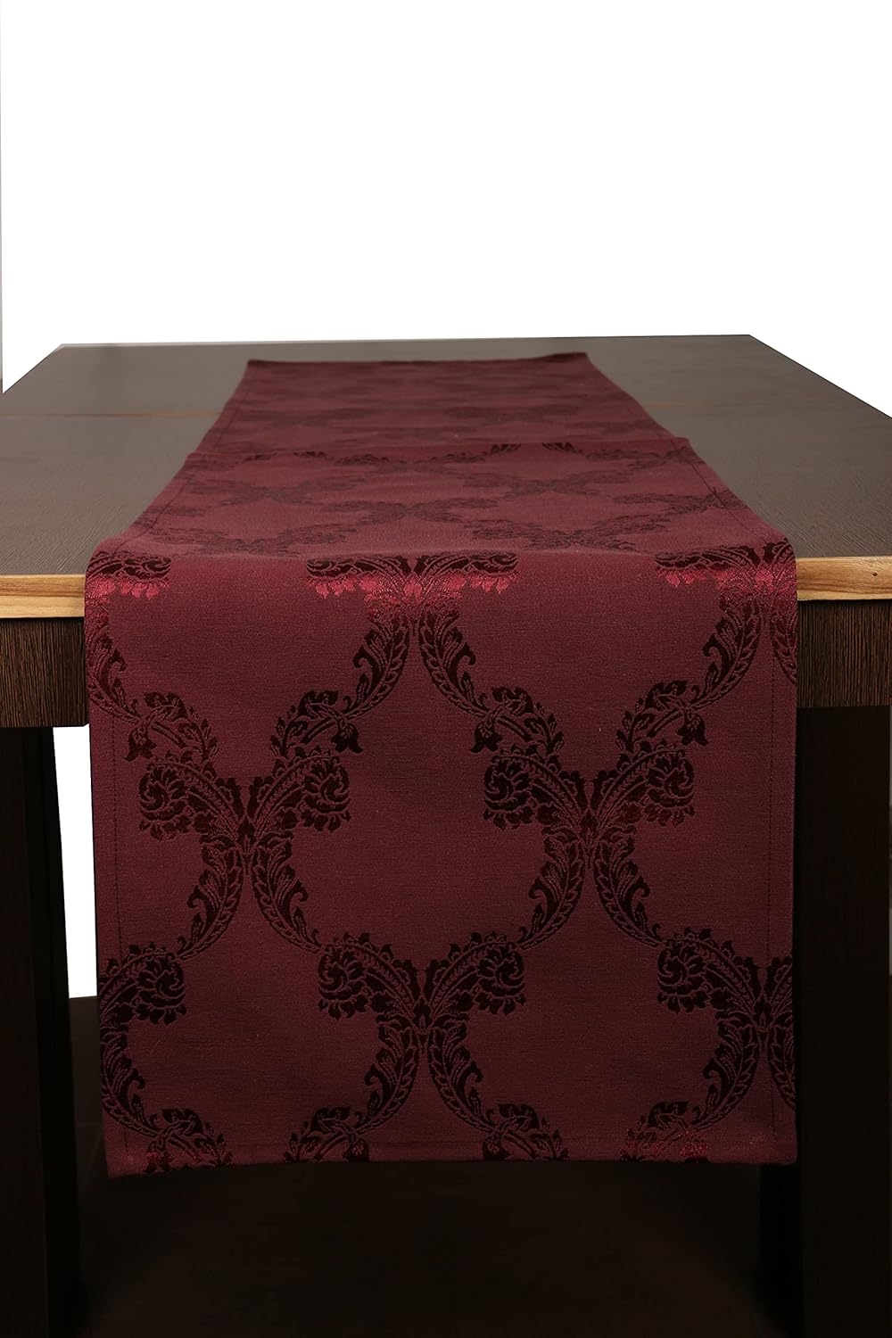 Buy HomeThe Best is for You Cotton Table Runner with Woven Damask