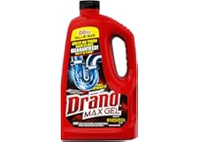 Drano Max Gel Drain Clog Remover and Cleaner for Shower or Sink Drains, Unclogs and Removes Hair, Soap Scum, Blockages, 80 oz
